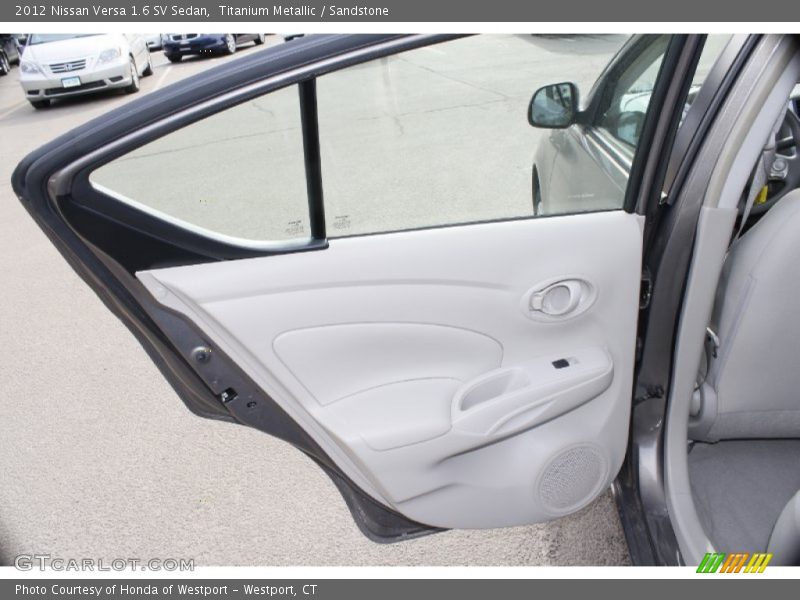 Titanium Metallic / Sandstone 2012 Nissan Versa 1.6 SV Sedan