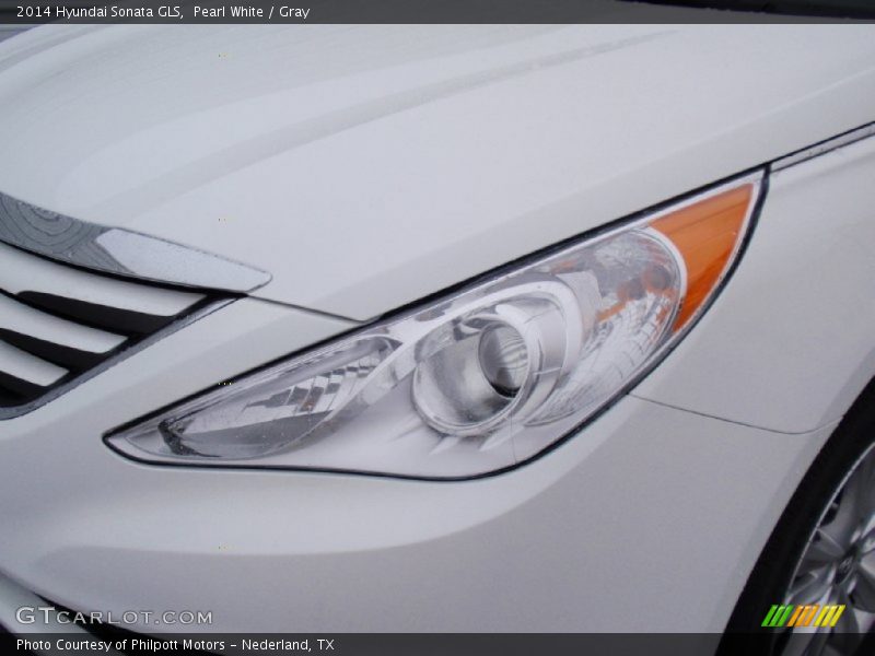 Pearl White / Gray 2014 Hyundai Sonata GLS
