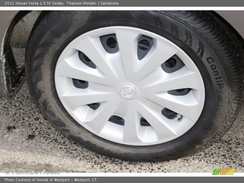 Titanium Metallic / Sandstone 2012 Nissan Versa 1.6 SV Sedan