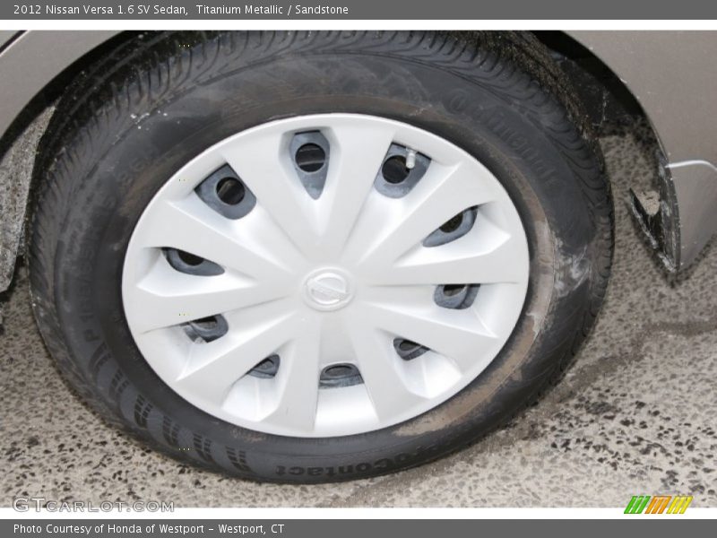 Titanium Metallic / Sandstone 2012 Nissan Versa 1.6 SV Sedan