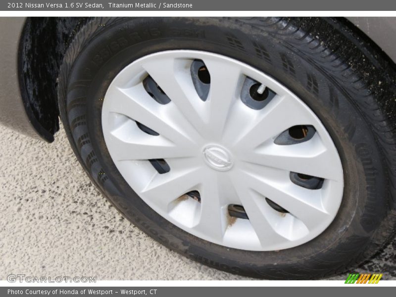 Titanium Metallic / Sandstone 2012 Nissan Versa 1.6 SV Sedan