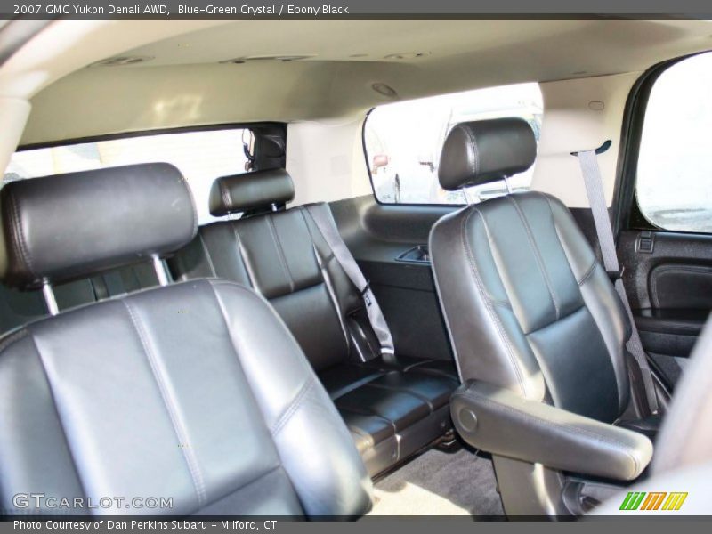 Blue-Green Crystal / Ebony Black 2007 GMC Yukon Denali AWD