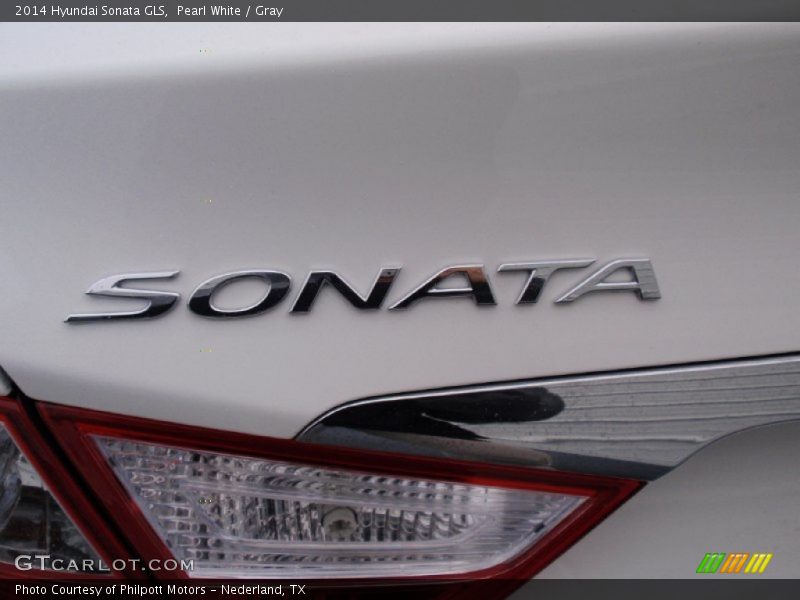 Pearl White / Gray 2014 Hyundai Sonata GLS