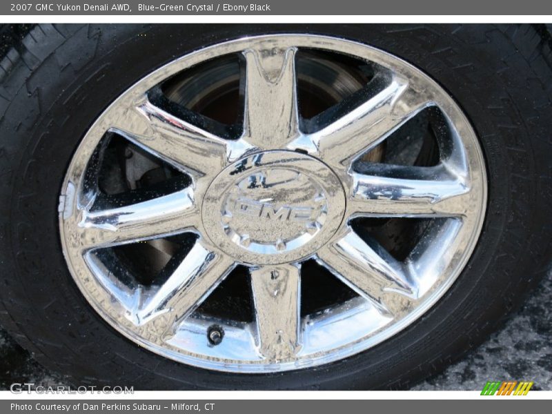 Blue-Green Crystal / Ebony Black 2007 GMC Yukon Denali AWD
