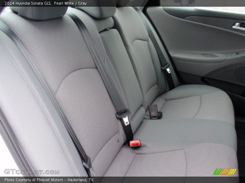 Pearl White / Gray 2014 Hyundai Sonata GLS