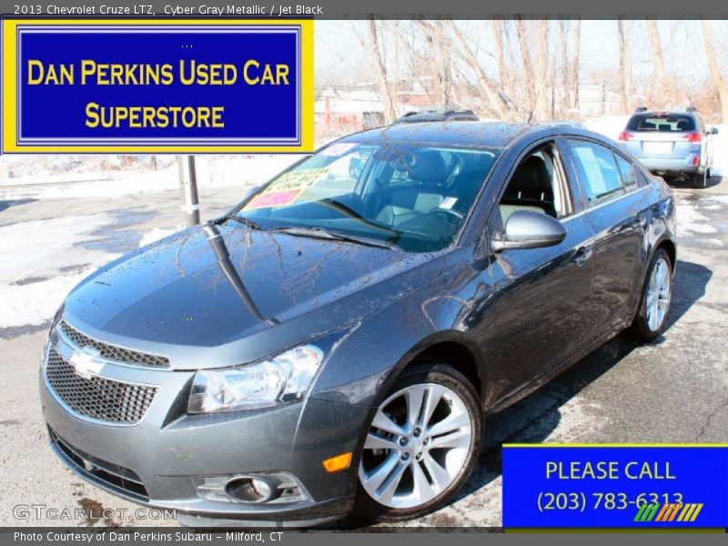 Cyber Gray Metallic / Jet Black 2013 Chevrolet Cruze LTZ