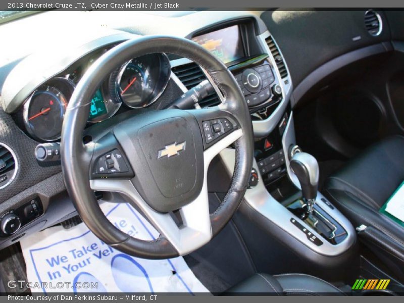 Cyber Gray Metallic / Jet Black 2013 Chevrolet Cruze LTZ