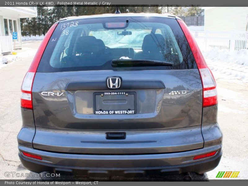 Polished Metal Metallic / Gray 2011 Honda CR-V LX 4WD