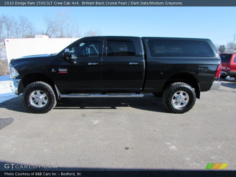 Brilliant Black Crystal Pearl / Dark Slate/Medium Graystone 2010 Dodge Ram 2500 SLT Crew Cab 4x4