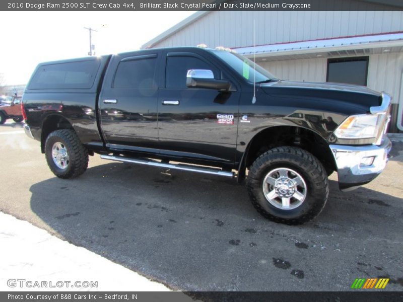 Brilliant Black Crystal Pearl / Dark Slate/Medium Graystone 2010 Dodge Ram 2500 SLT Crew Cab 4x4