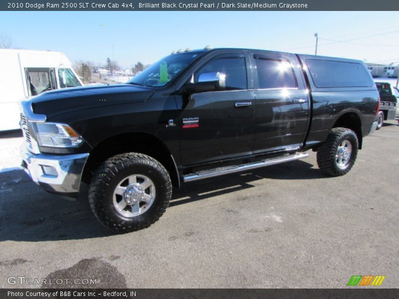 Brilliant Black Crystal Pearl / Dark Slate/Medium Graystone 2010 Dodge Ram 2500 SLT Crew Cab 4x4