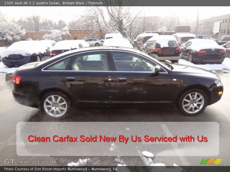 Brilliant Black / Platinum 2005 Audi A6 3.2 quattro Sedan