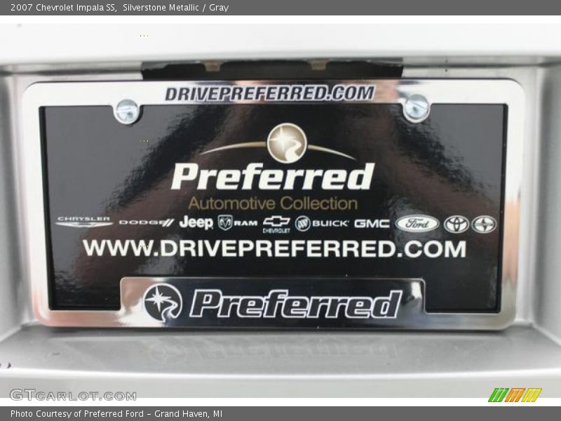 Silverstone Metallic / Gray 2007 Chevrolet Impala SS