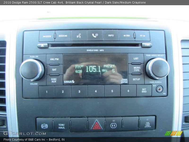 Brilliant Black Crystal Pearl / Dark Slate/Medium Graystone 2010 Dodge Ram 2500 SLT Crew Cab 4x4