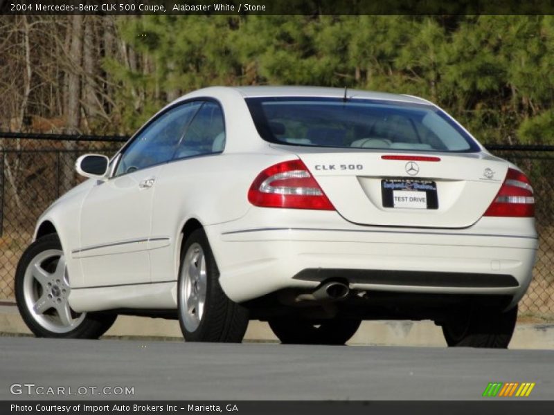 Alabaster White / Stone 2004 Mercedes-Benz CLK 500 Coupe