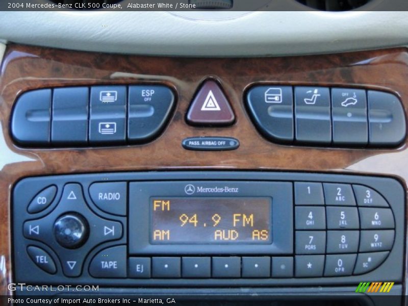 Alabaster White / Stone 2004 Mercedes-Benz CLK 500 Coupe
