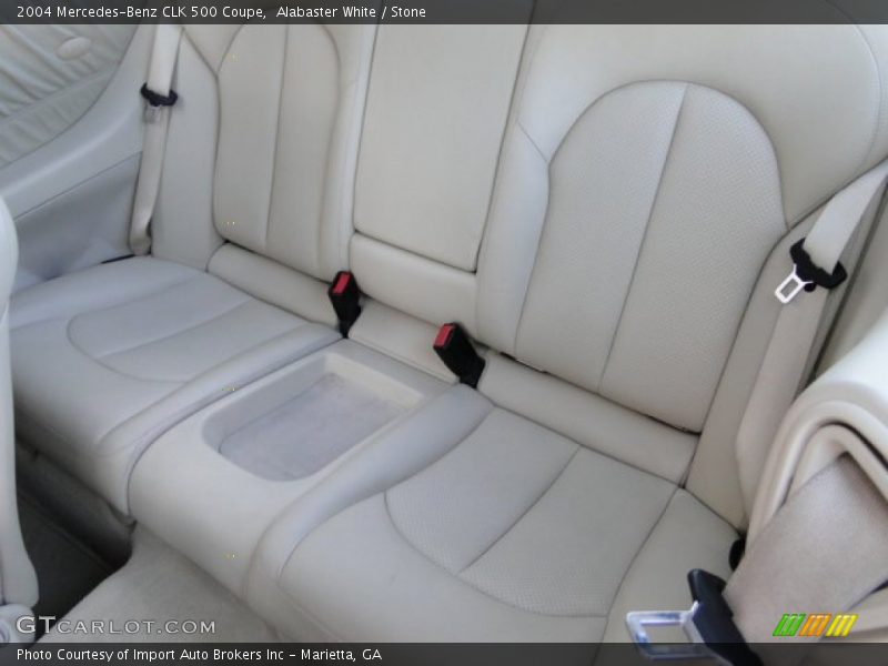 Alabaster White / Stone 2004 Mercedes-Benz CLK 500 Coupe