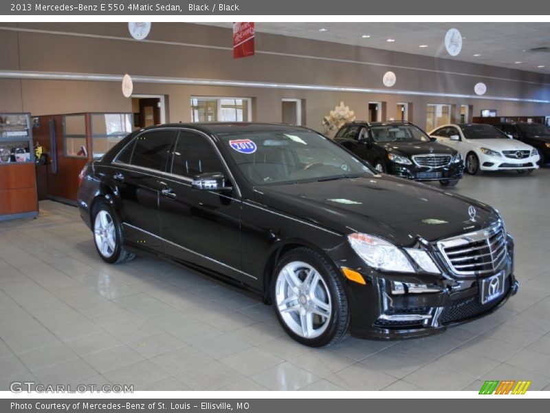 Black / Black 2013 Mercedes-Benz E 550 4Matic Sedan