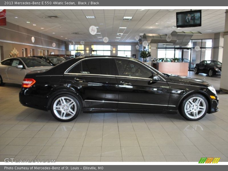 Black / Black 2013 Mercedes-Benz E 550 4Matic Sedan