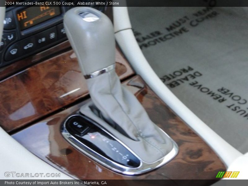 Alabaster White / Stone 2004 Mercedes-Benz CLK 500 Coupe
