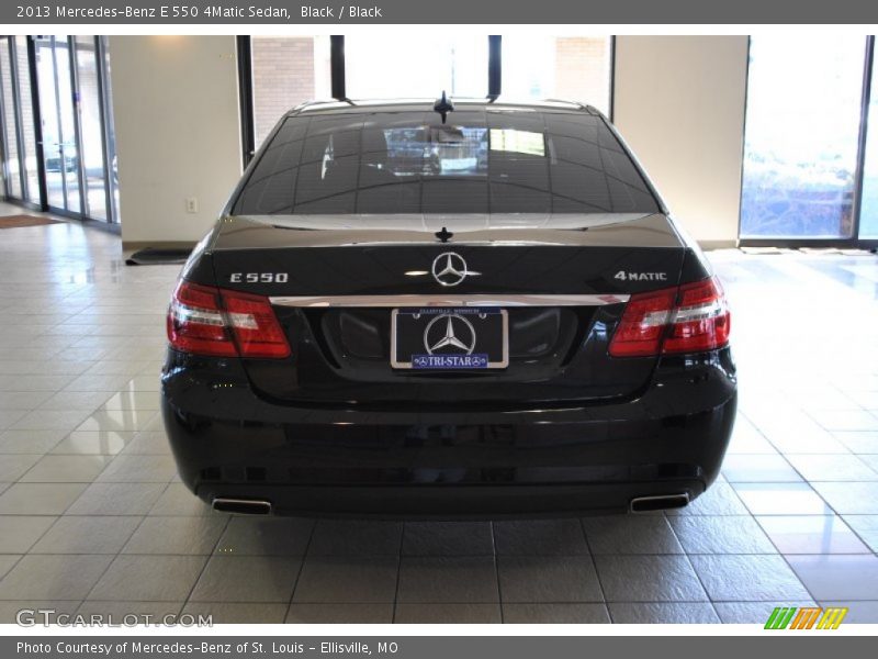 Black / Black 2013 Mercedes-Benz E 550 4Matic Sedan