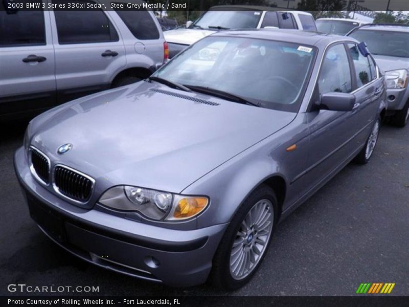 Steel Grey Metallic / Sand 2003 BMW 3 Series 330xi Sedan
