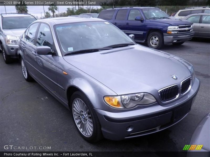 Steel Grey Metallic / Sand 2003 BMW 3 Series 330xi Sedan