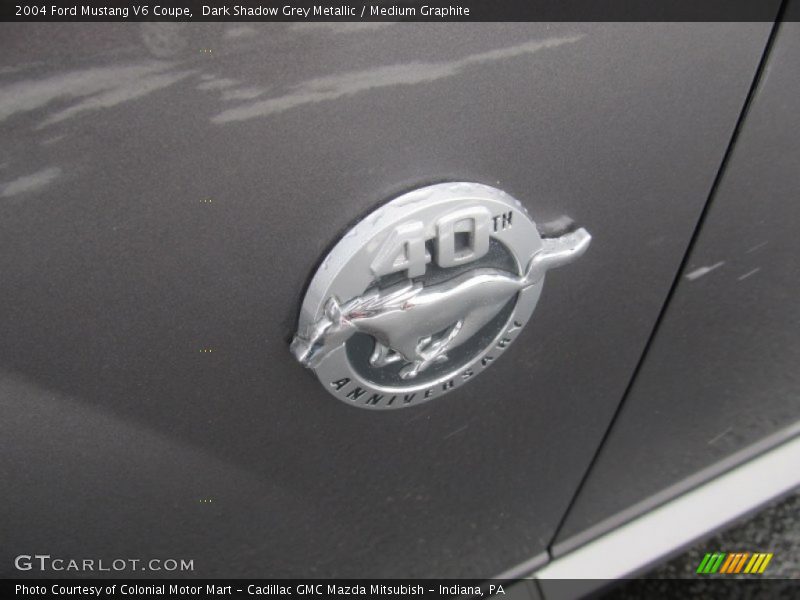 Dark Shadow Grey Metallic / Medium Graphite 2004 Ford Mustang V6 Coupe