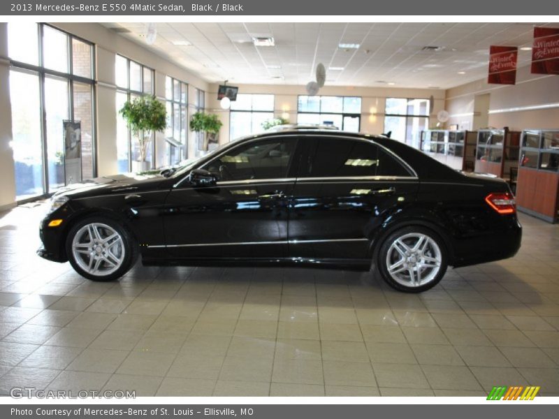 Black / Black 2013 Mercedes-Benz E 550 4Matic Sedan