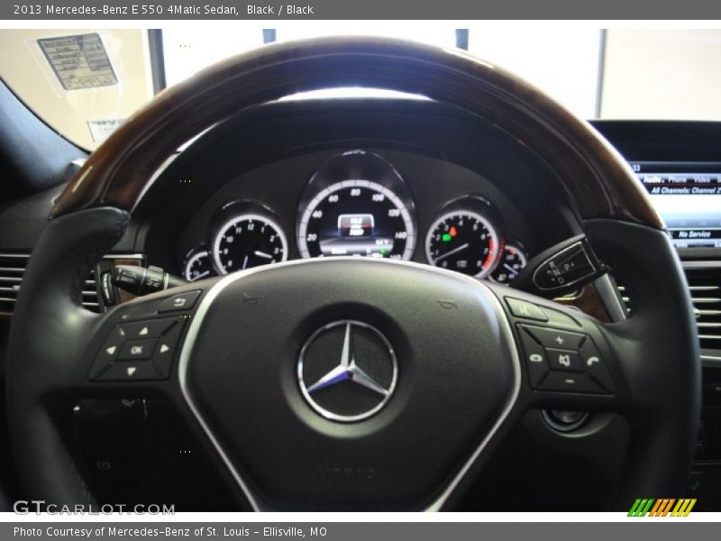 Black / Black 2013 Mercedes-Benz E 550 4Matic Sedan