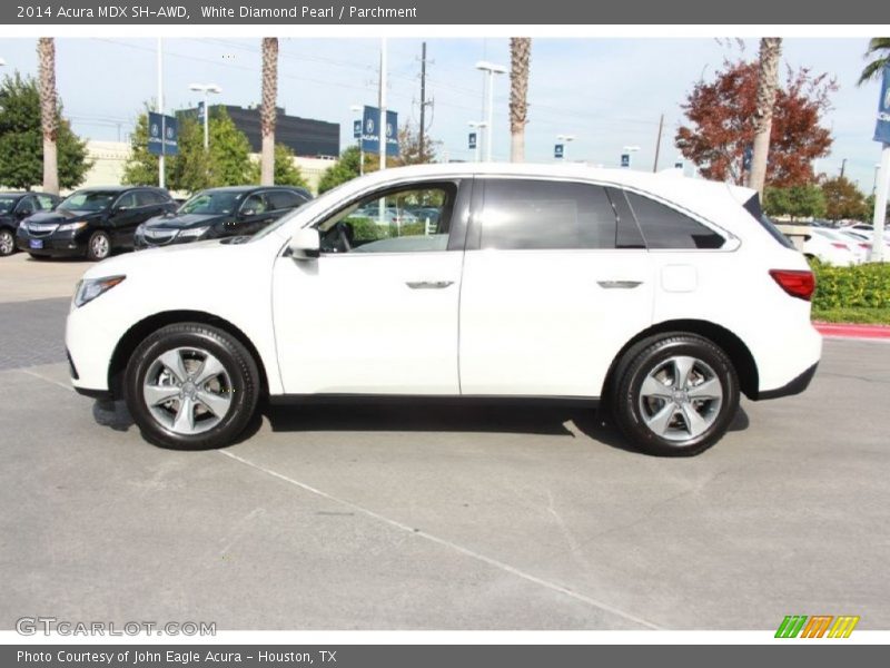 White Diamond Pearl / Parchment 2014 Acura MDX SH-AWD