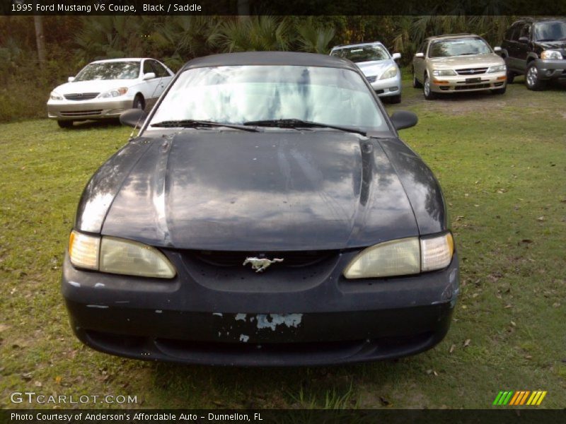 Black / Saddle 1995 Ford Mustang V6 Coupe