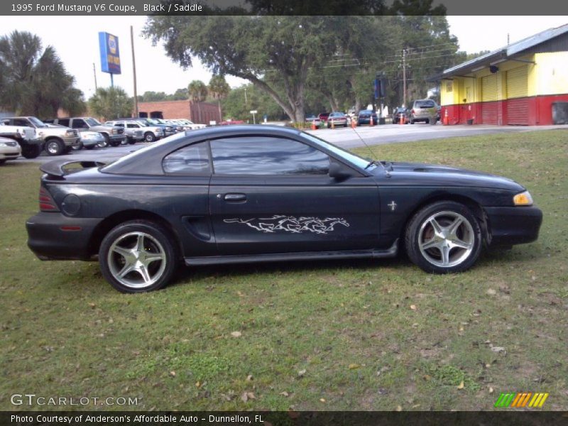 Black / Saddle 1995 Ford Mustang V6 Coupe