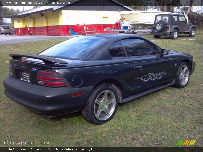 Black / Saddle 1995 Ford Mustang V6 Coupe