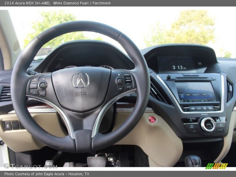 White Diamond Pearl / Parchment 2014 Acura MDX SH-AWD