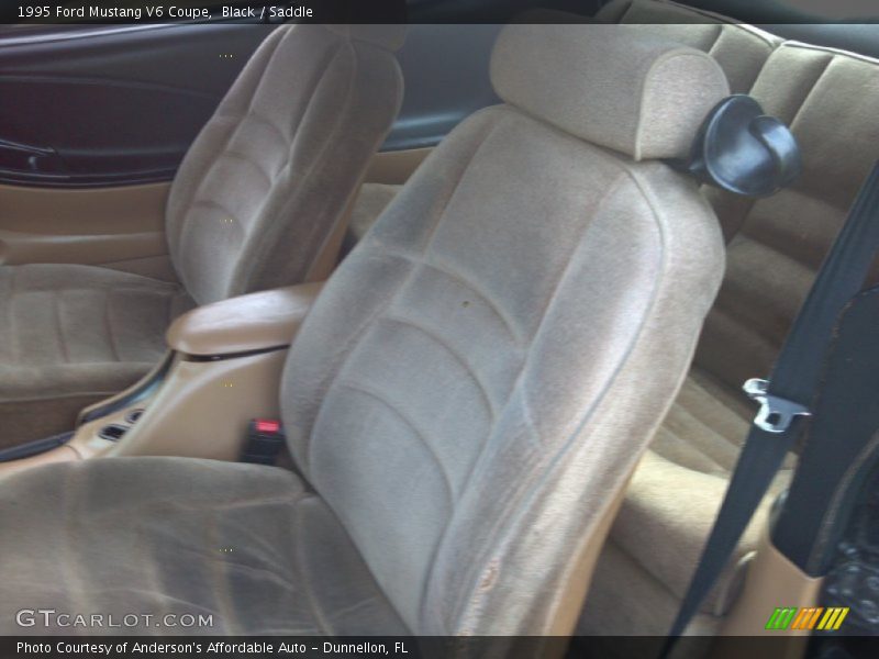 Black / Saddle 1995 Ford Mustang V6 Coupe
