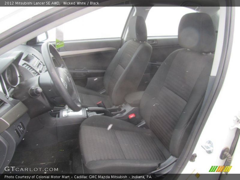 Front Seat of 2012 Lancer SE AWD