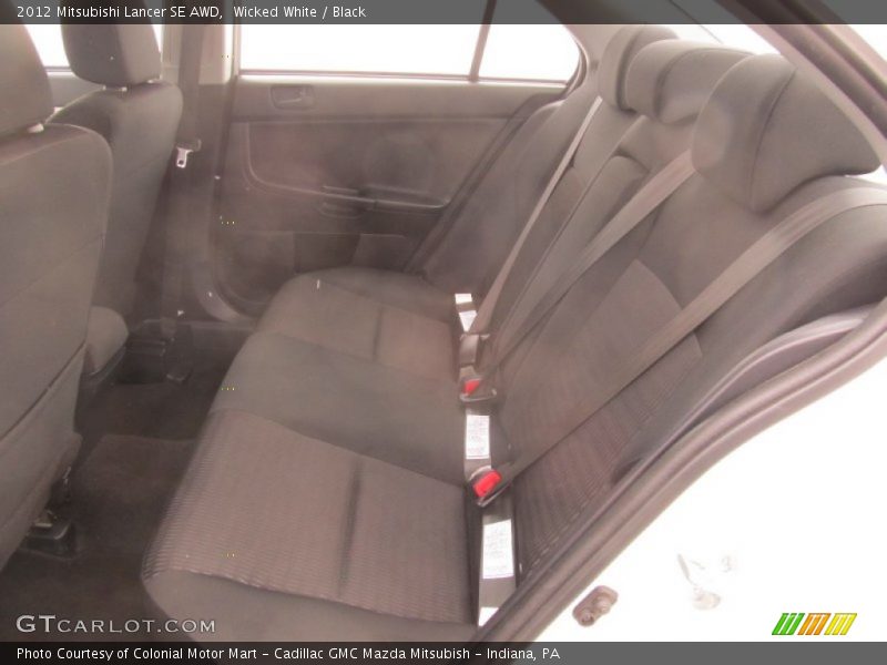 Rear Seat of 2012 Lancer SE AWD