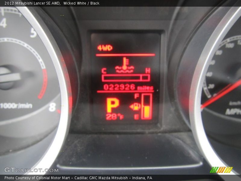 Wicked White / Black 2012 Mitsubishi Lancer SE AWD