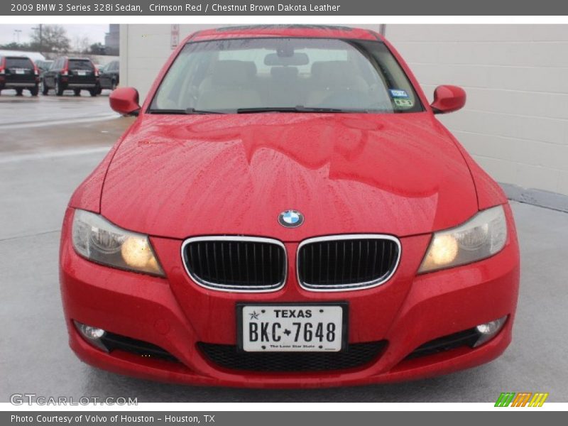 Crimson Red / Chestnut Brown Dakota Leather 2009 BMW 3 Series 328i Sedan