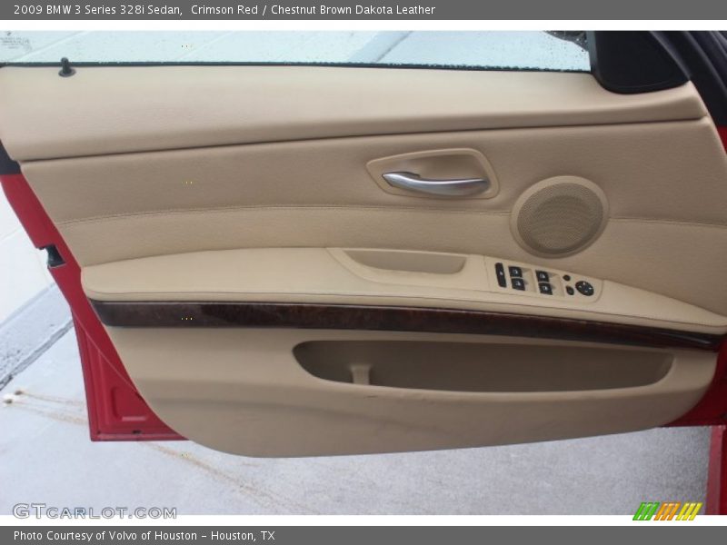 Crimson Red / Chestnut Brown Dakota Leather 2009 BMW 3 Series 328i Sedan