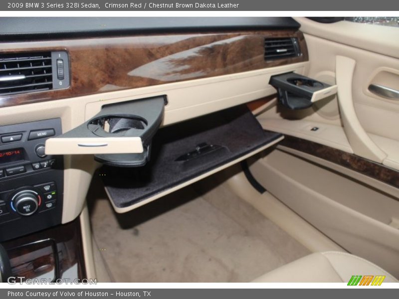 Crimson Red / Chestnut Brown Dakota Leather 2009 BMW 3 Series 328i Sedan
