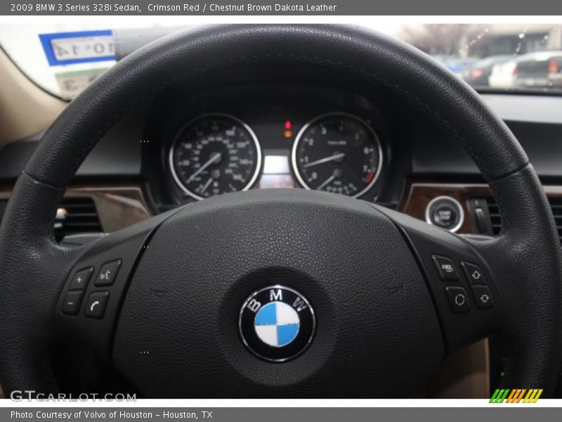 Crimson Red / Chestnut Brown Dakota Leather 2009 BMW 3 Series 328i Sedan