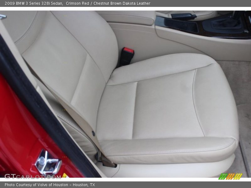 Crimson Red / Chestnut Brown Dakota Leather 2009 BMW 3 Series 328i Sedan