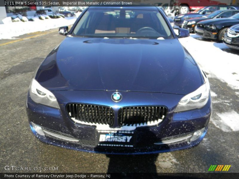 Imperial Blue Metallic / Cinnamon Brown 2011 BMW 5 Series 535i Sedan