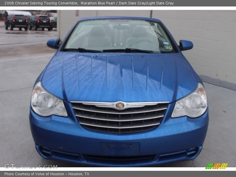 Marathon Blue Pearl / Dark Slate Gray/Light Slate Gray 2008 Chrysler Sebring Touring Convertible