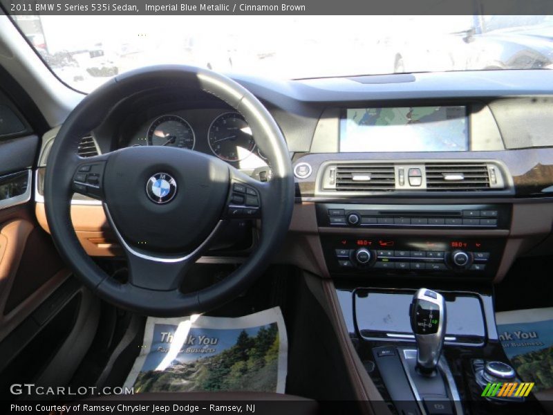 Imperial Blue Metallic / Cinnamon Brown 2011 BMW 5 Series 535i Sedan