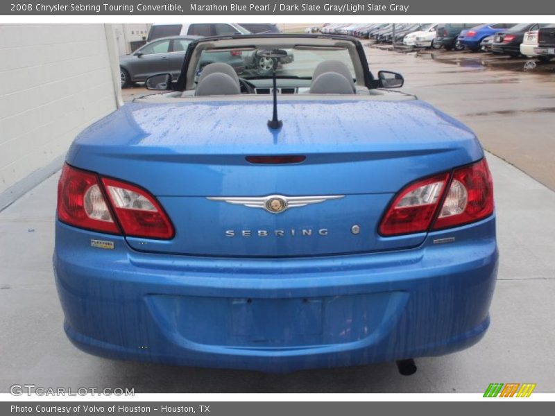 Marathon Blue Pearl / Dark Slate Gray/Light Slate Gray 2008 Chrysler Sebring Touring Convertible