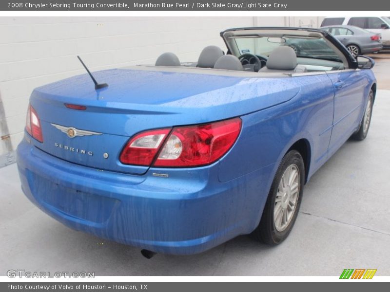 Marathon Blue Pearl / Dark Slate Gray/Light Slate Gray 2008 Chrysler Sebring Touring Convertible
