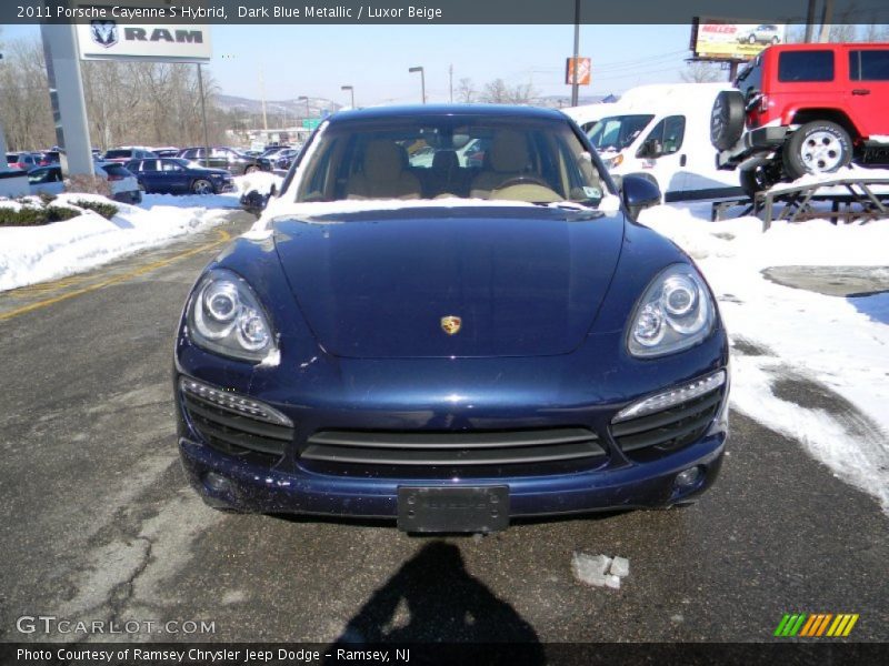 Dark Blue Metallic / Luxor Beige 2011 Porsche Cayenne S Hybrid